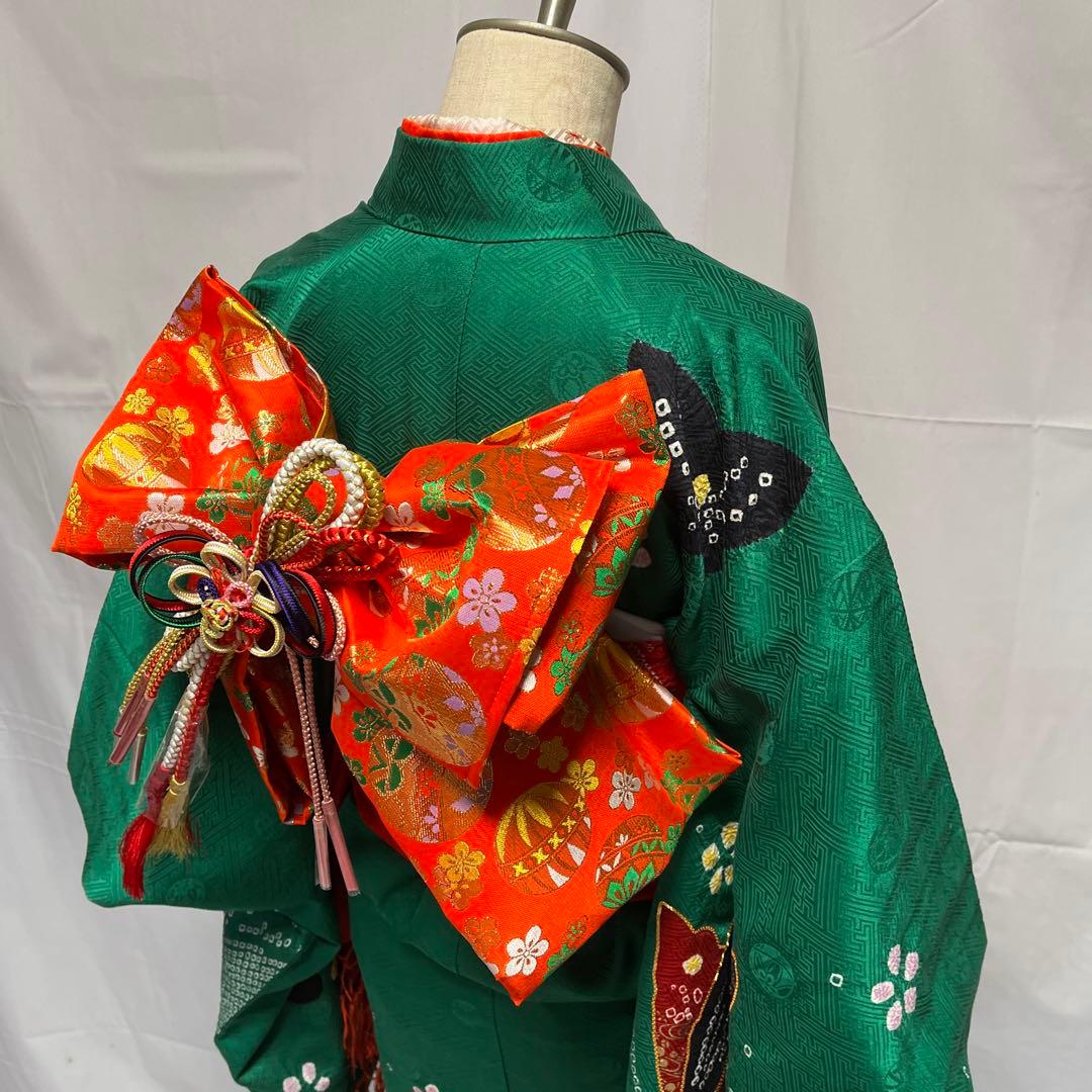 1上　七五三　舞台衣装　お雛様　女の子　着物　7歳　１5点セット