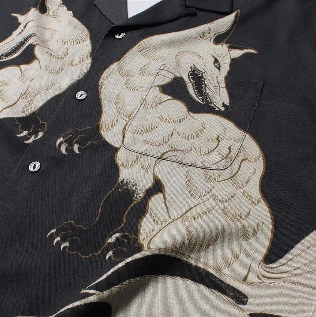 GAKKIN × BUDSPOOL 白墨狐 HAWAIIAN SHIRT 舐達麻