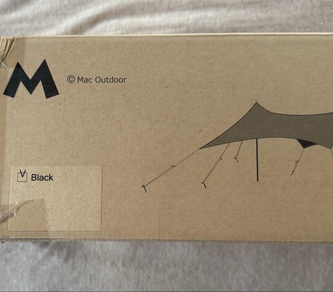 黒S新品 Mac Outdoor Mac One ヘキサ タープ ブラック