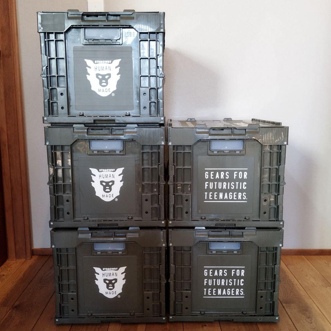 最初期 HUMAN MADE DRY ALLS 収納ボックス 50L 5箱セット