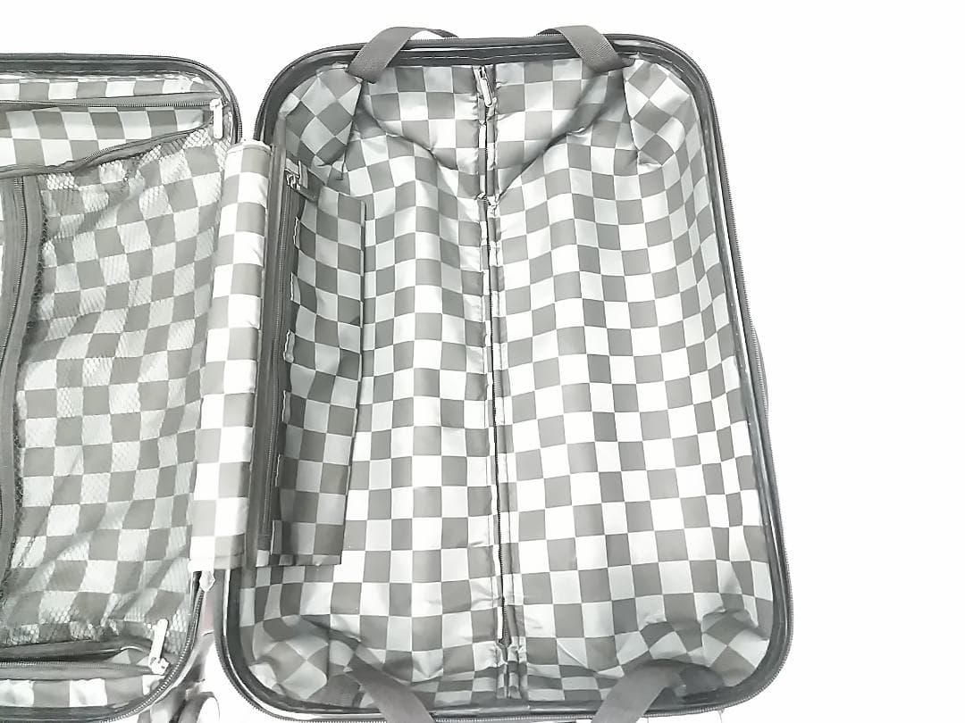  MINI ストライプ キャリーケース レッド トラベルバッグ ●