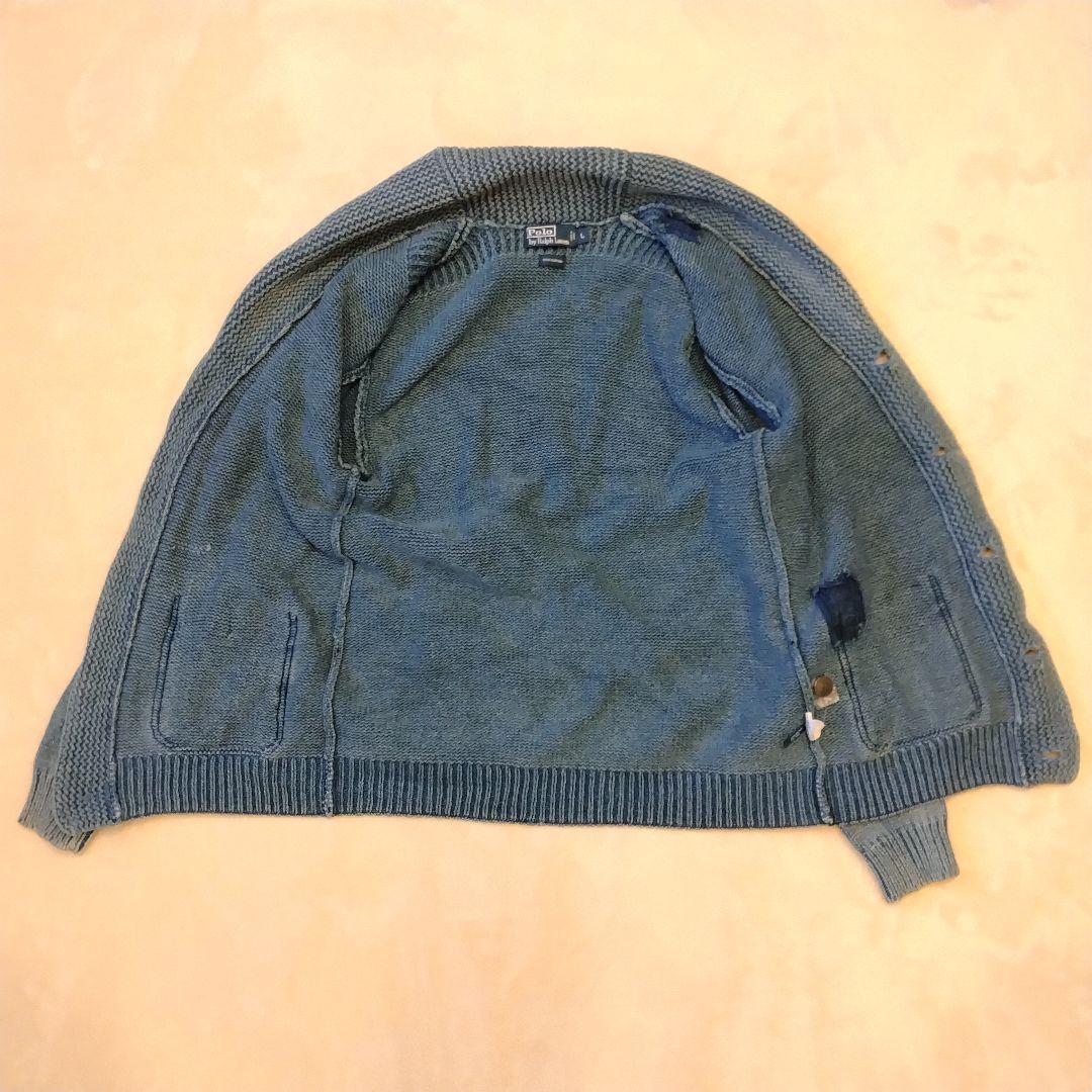 ✩Polo by RalphLauren【インディゴショールカラーカーディガン】