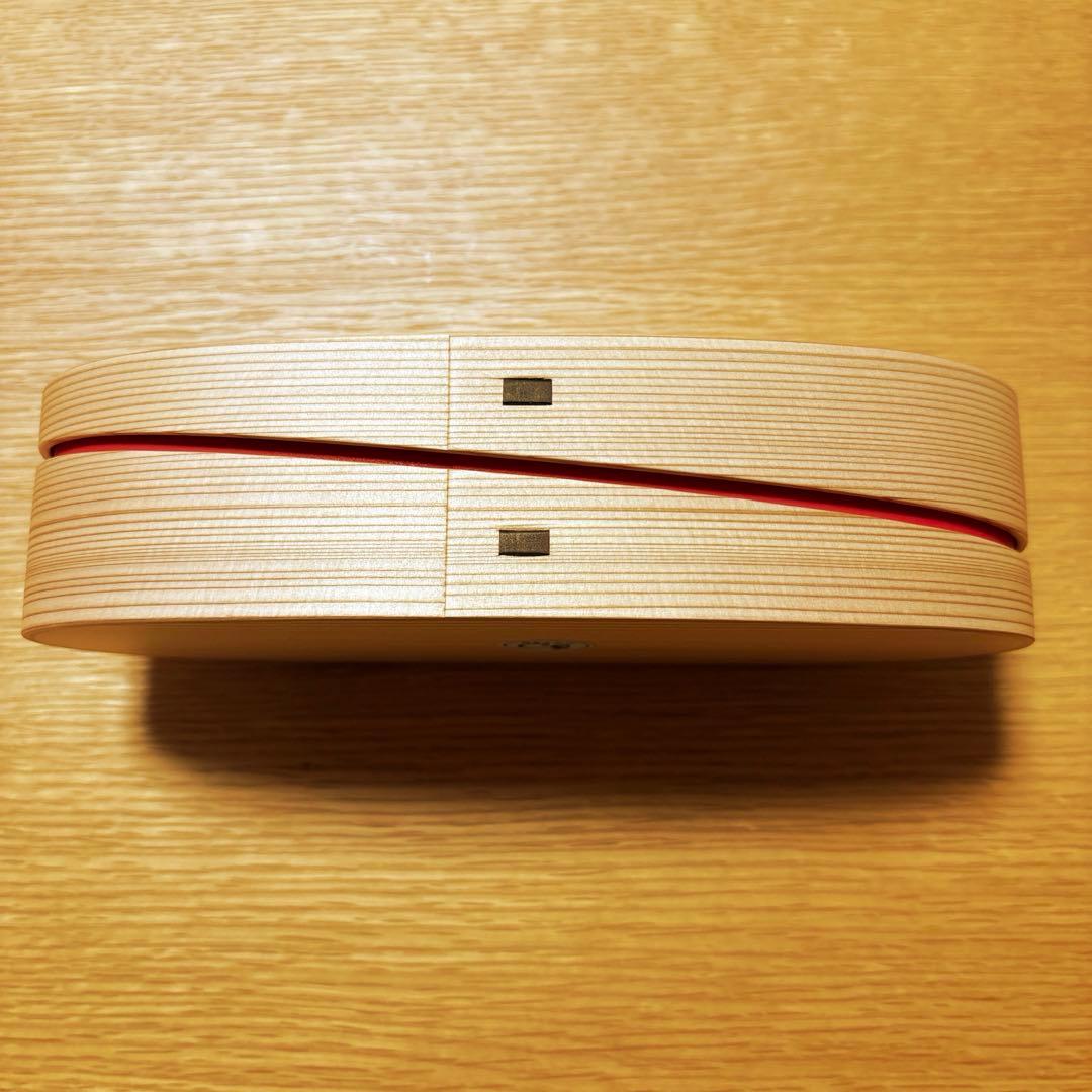 ✳︎✳︎大館工芸社曲げわっぱ 弁当箱 木製 軌(朱）秋田杉