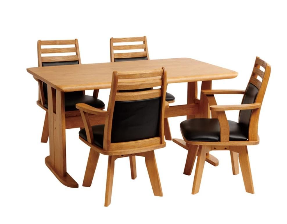 CD DC CB　4脚　ダイニングチェア　アームチェア肘付　ナチュラル＊ブラック