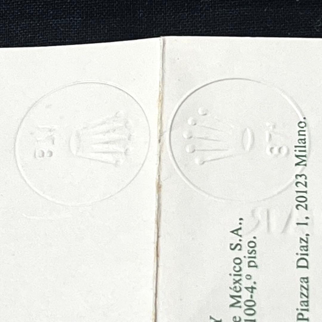 ロレックス ROLEX WATCH USA ギャランティー 国際保証書