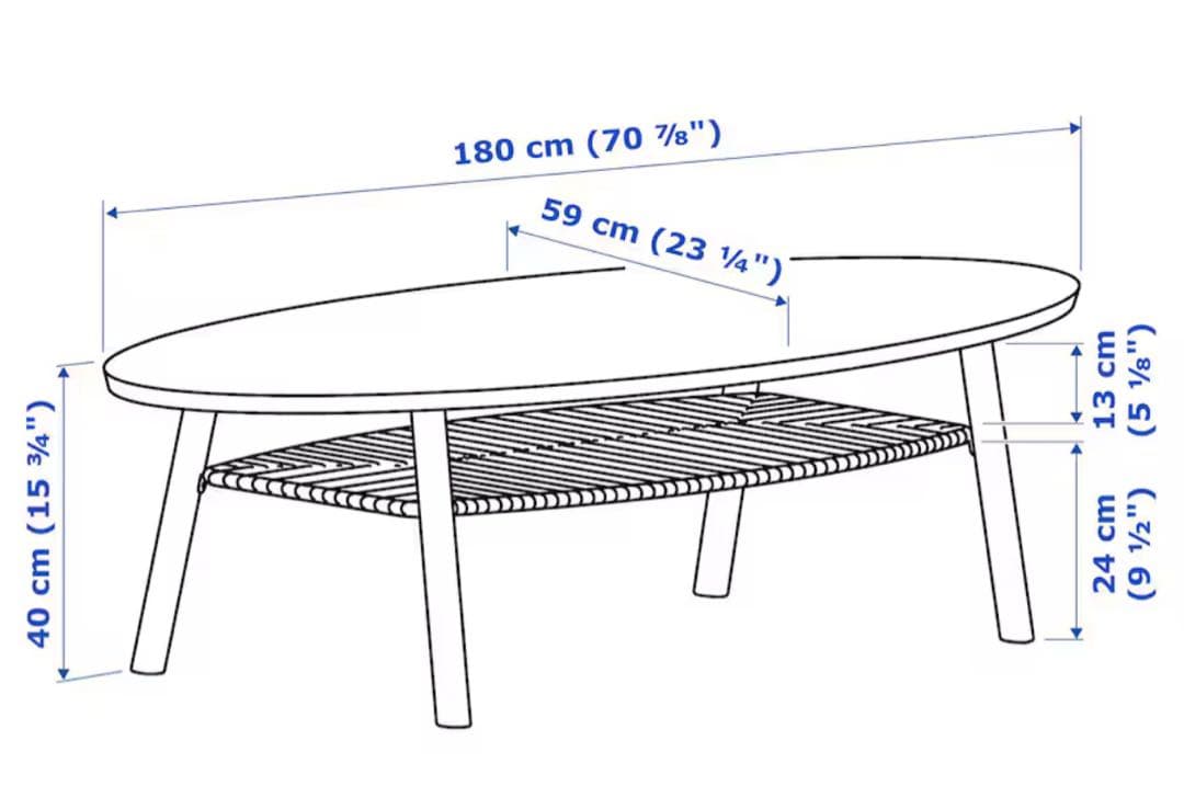 IKEA STOCKHOLM ストックホルム　コーヒーテーブル　ローテーブル