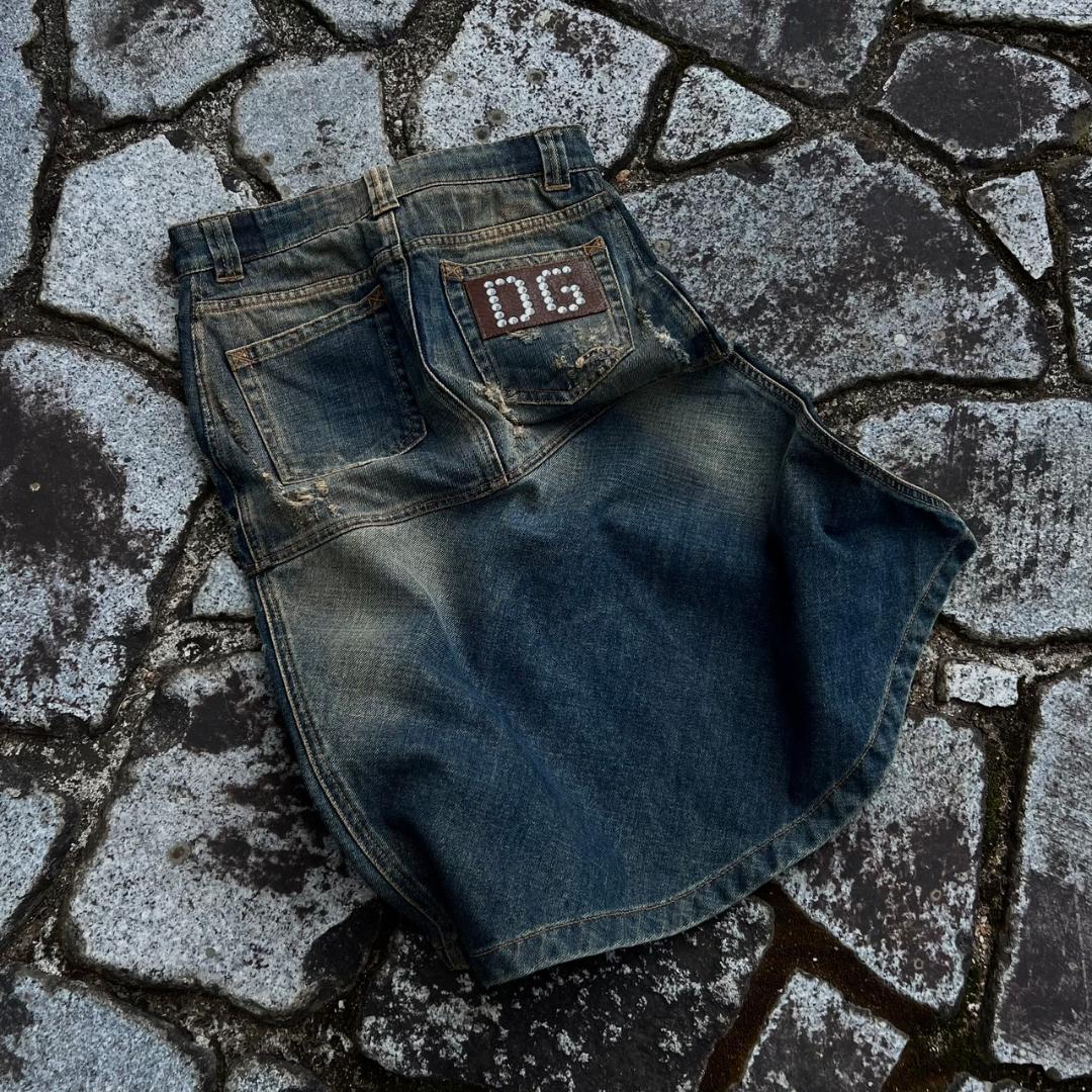 dolce&gabbana y2k 00s 90s デニムスカート グランジ