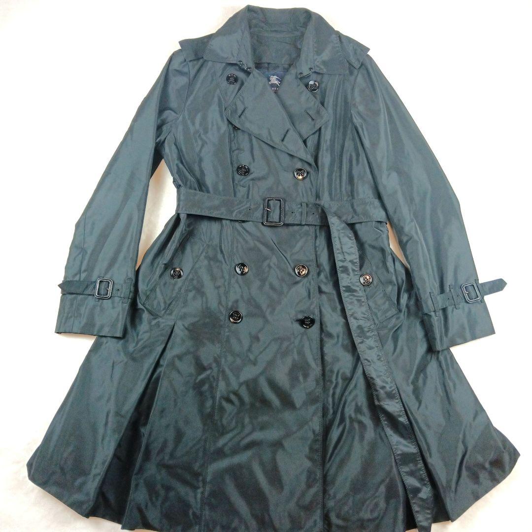 バーバリー ロンドン　トレンチコート　黒　46　大きいサイズ　ライナー欠品