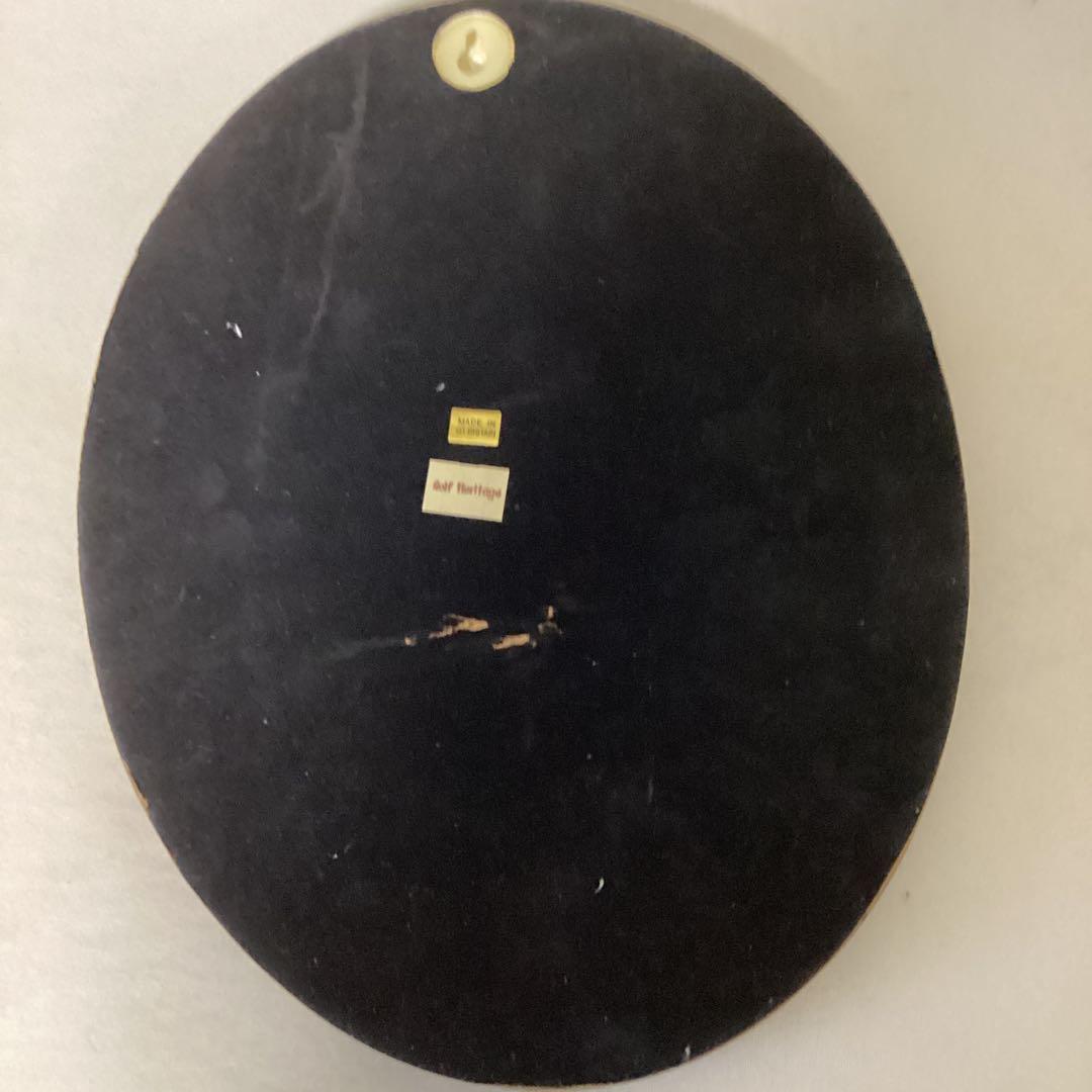 英国製アンティーク壁掛　レトロ　木製ゴルフクラブ手作り彫刻５本　ゴルフヘリテイジ