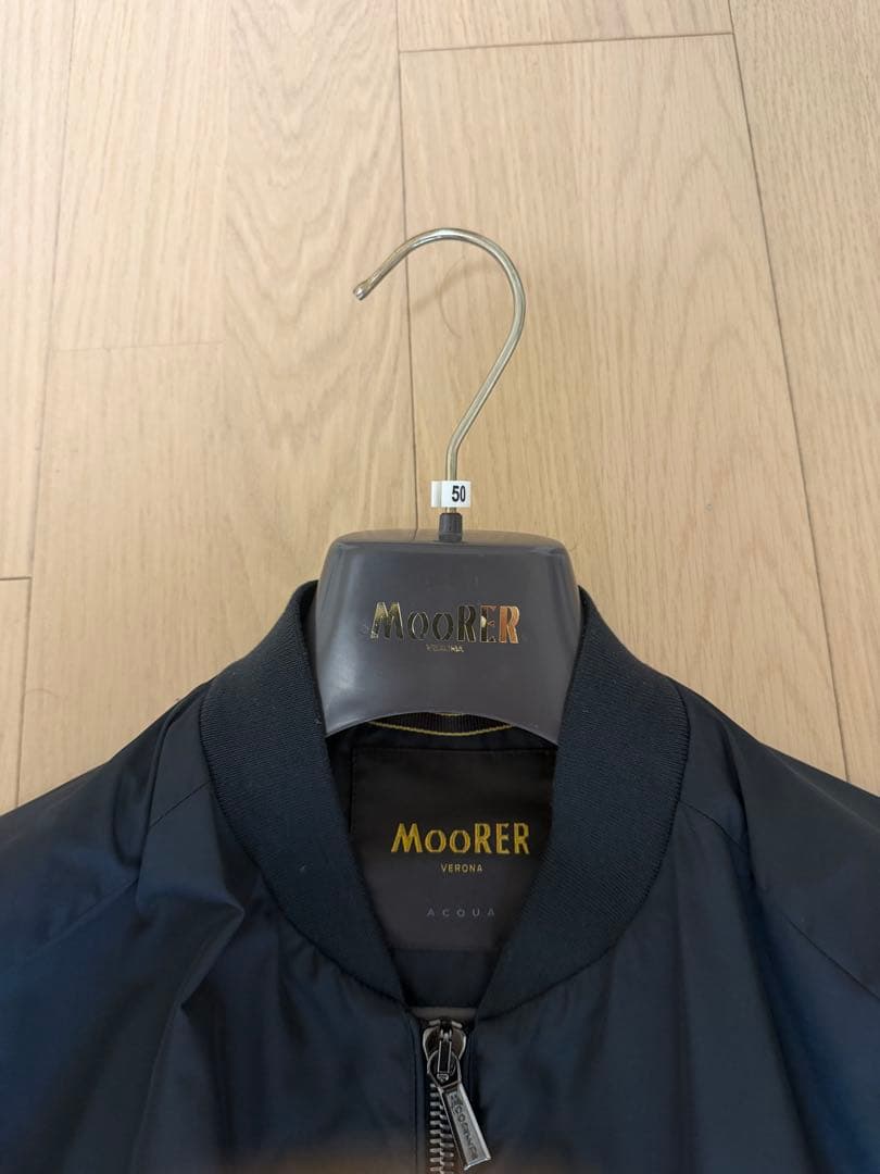 MOORER ボンバージャケット型ライトシェルブルゾン