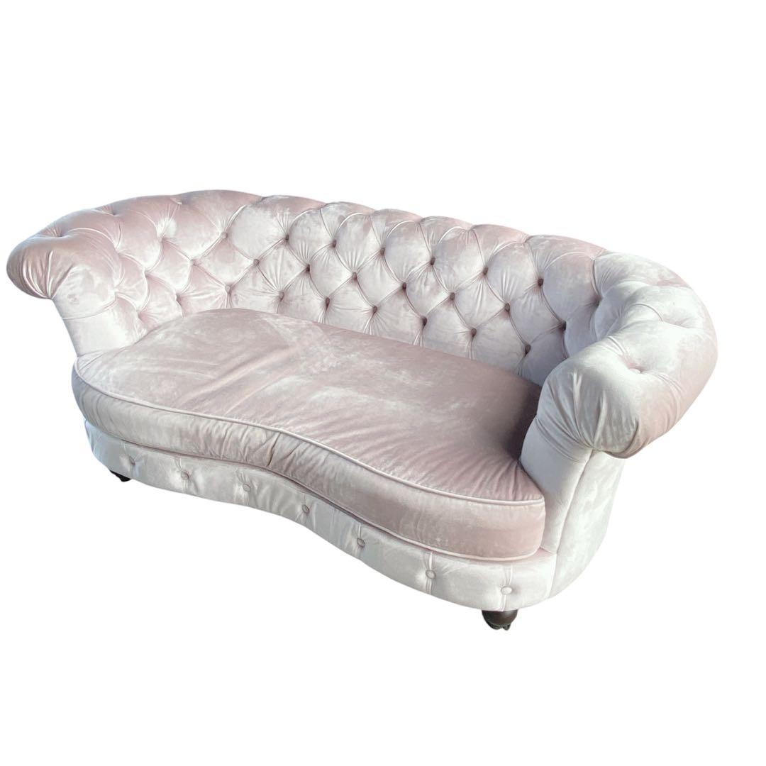 kino Classic Feve 2Pソファ ペールピンク 極美品