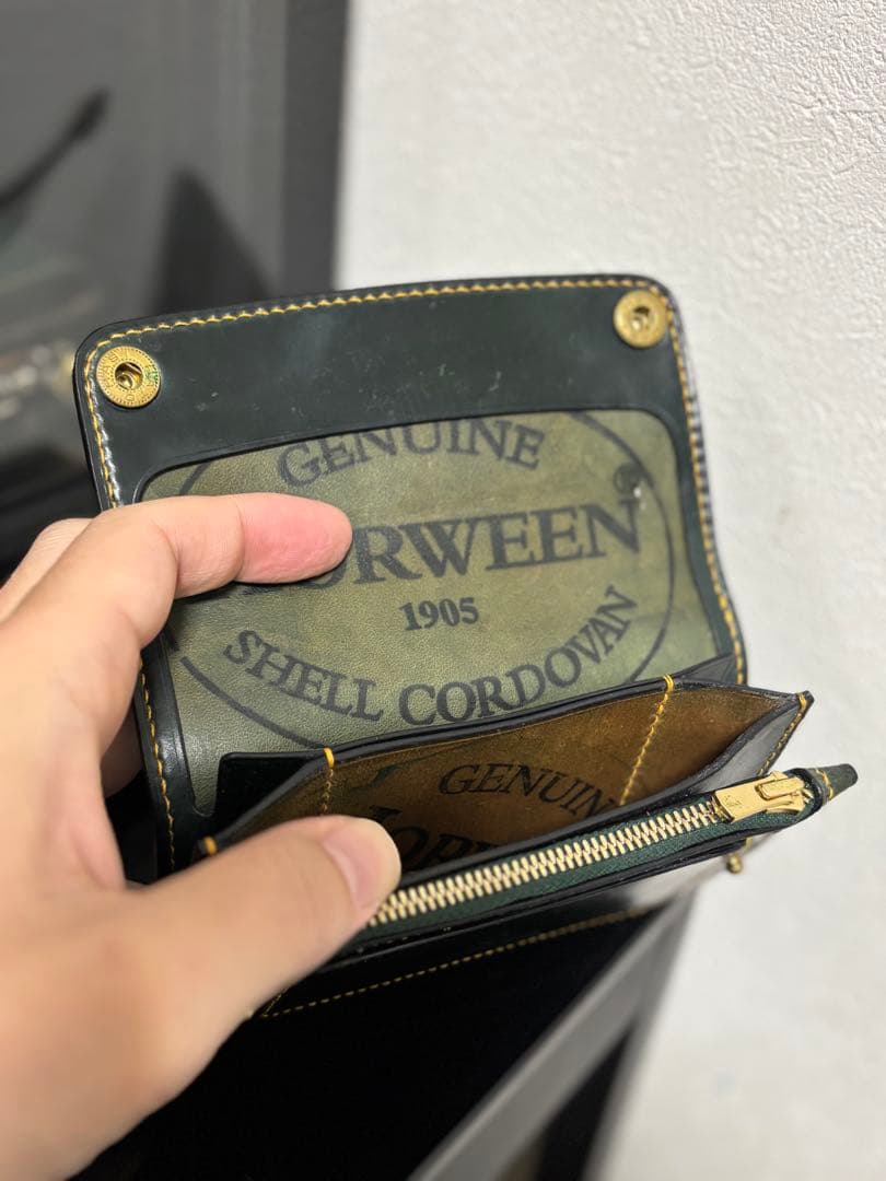 t*9様 ホーウィンシェルコードバン トラッカーウォレット