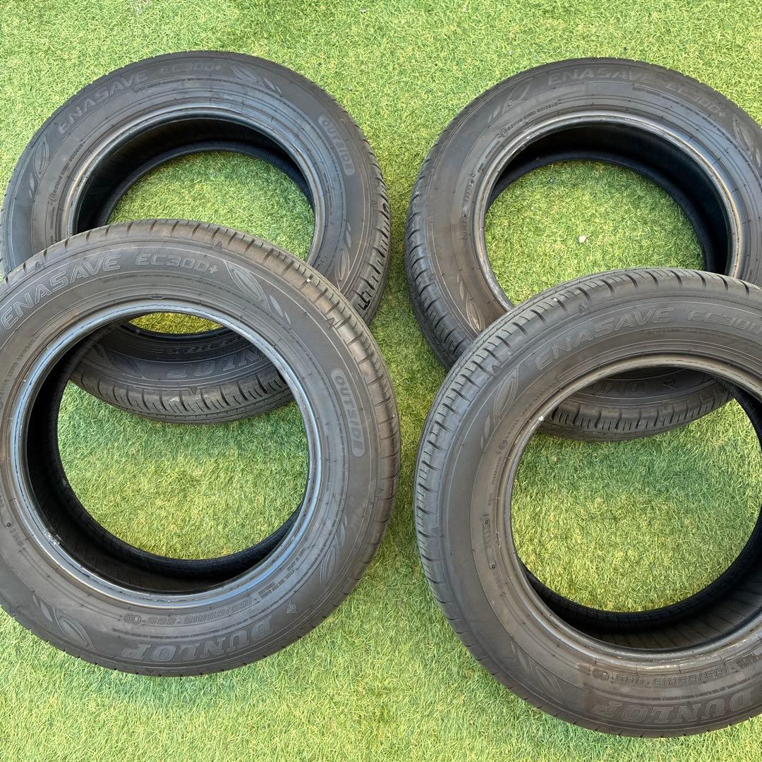 新車外しDUNLOP エナセーブ EC300+ 15インチタイヤ 4本セット