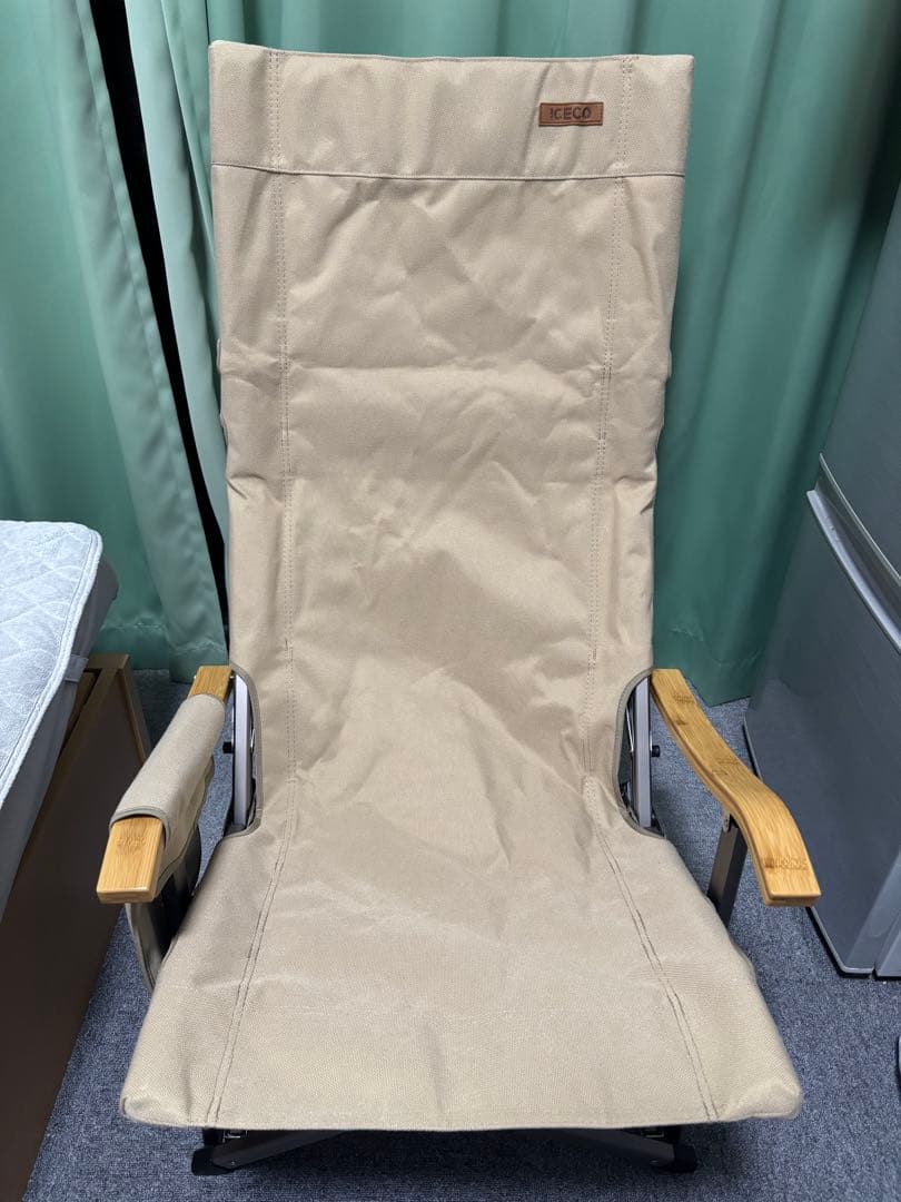 【美品】ICECOロースタイル アウトドアチェア　ベージュ