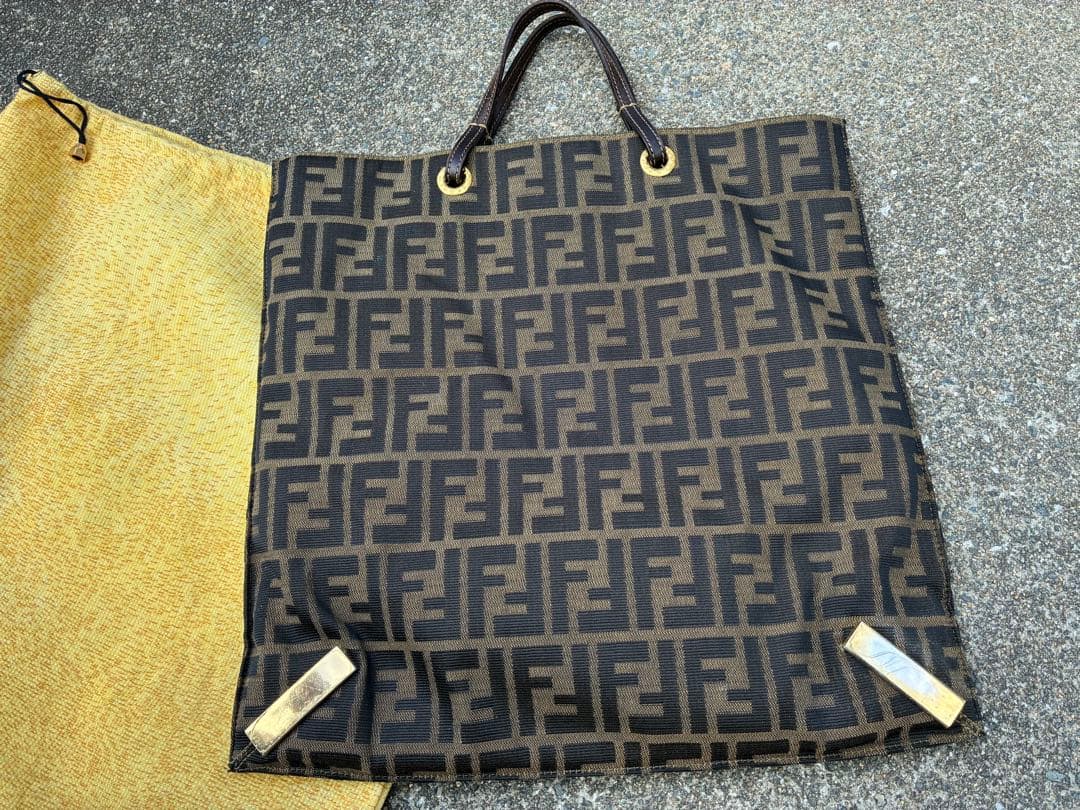 M*a様 ズッカ　トートバッグ　ロゴ　プレート　FENDI フェンディ ヴィンテ