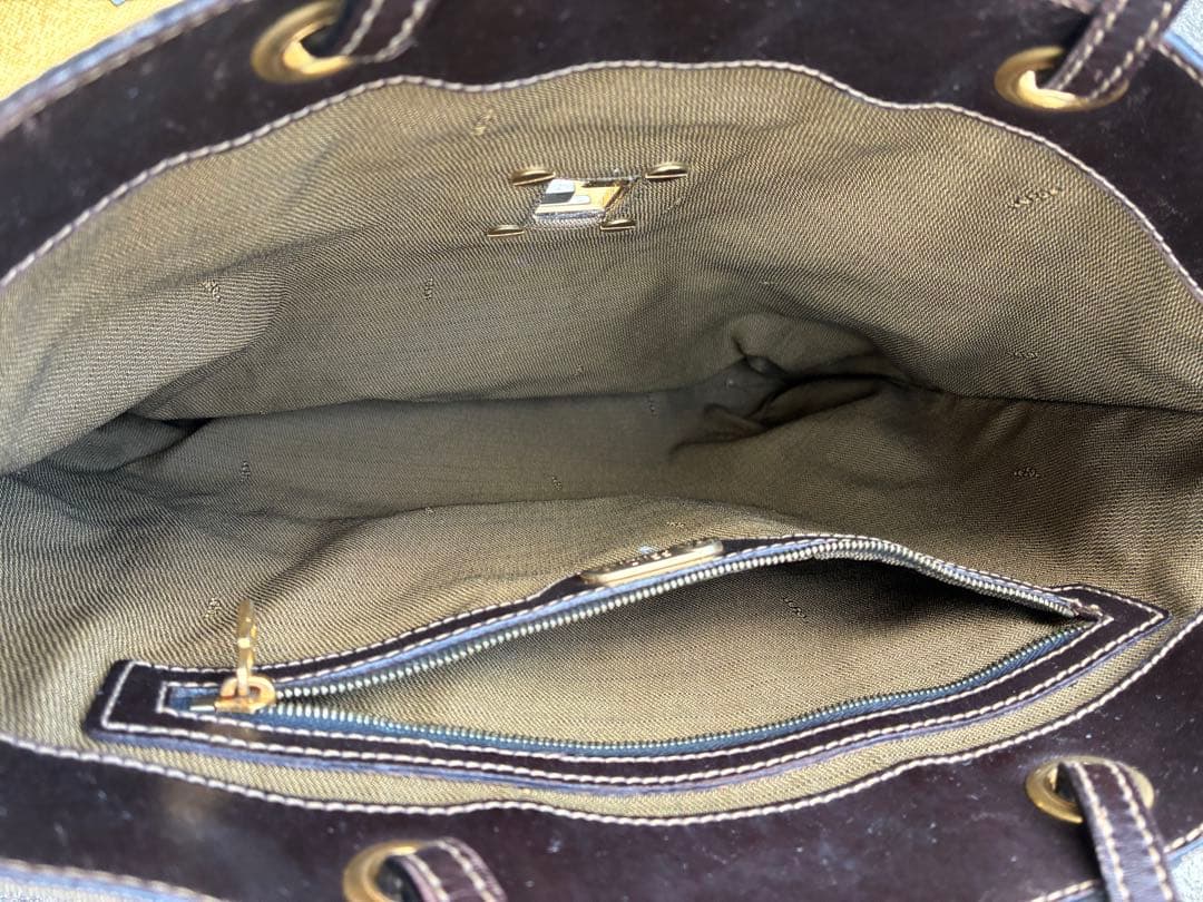 M*a様 ズッカ　トートバッグ　ロゴ　プレート　FENDI フェンディ ヴィンテ