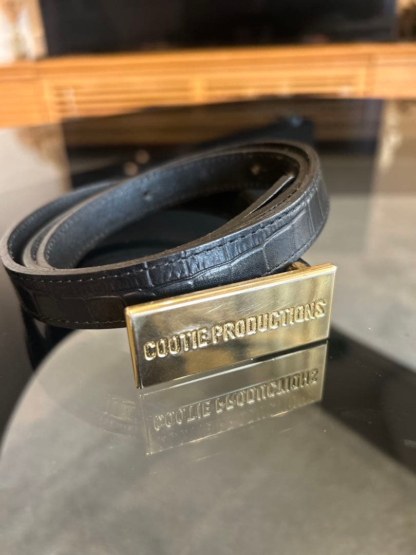 小物 COOTIE / LEATHER BUCKLEBELT GOLD