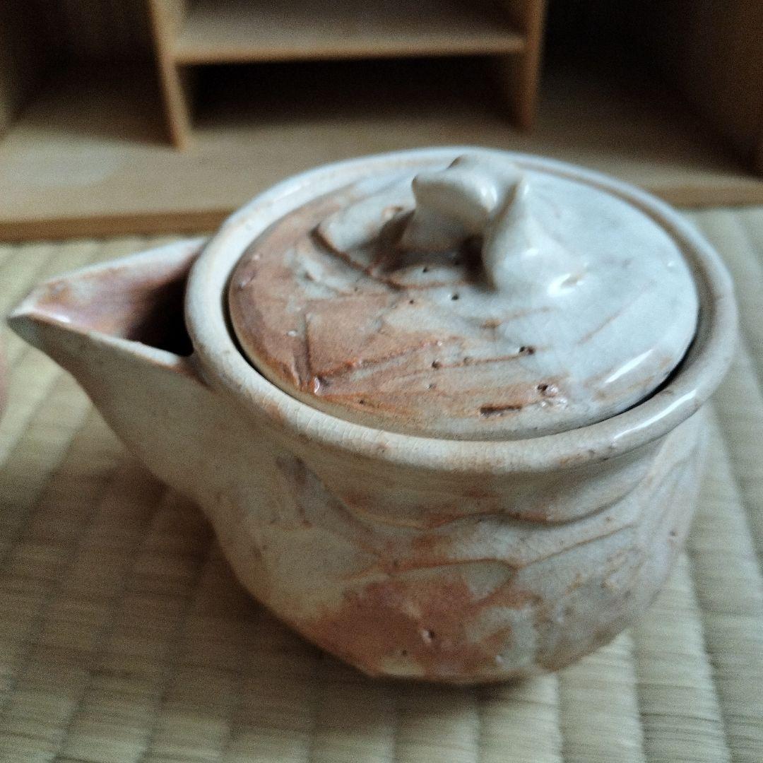 【新品】萩焼煎茶器揃い　玉村登陽　松月庵