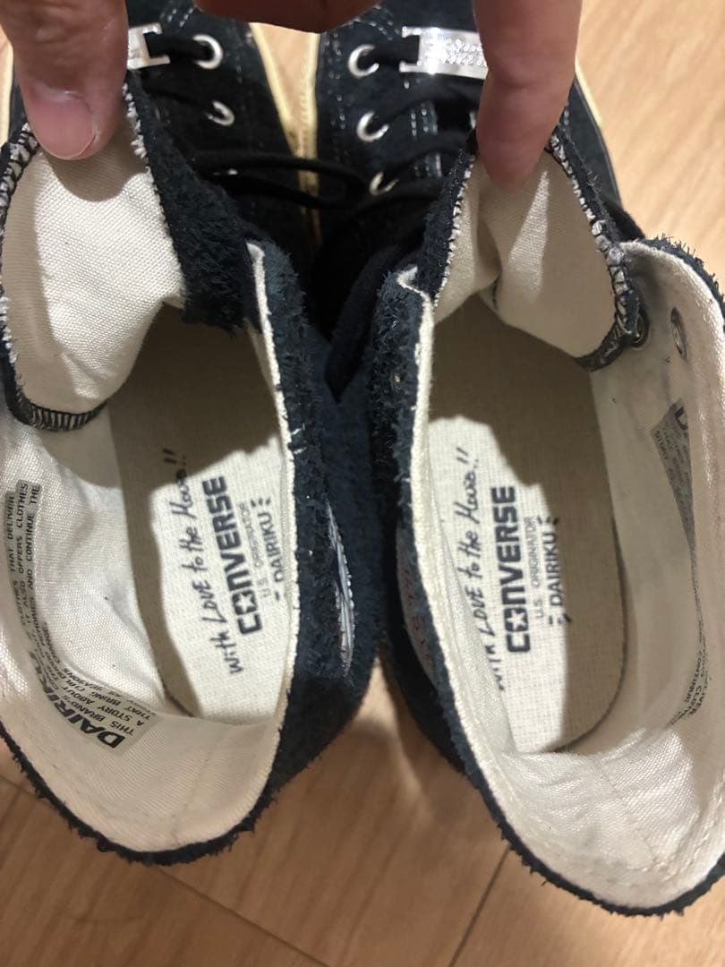 ク*ン様 dairiku✖︎Converseハイカットスニーカー ブラック