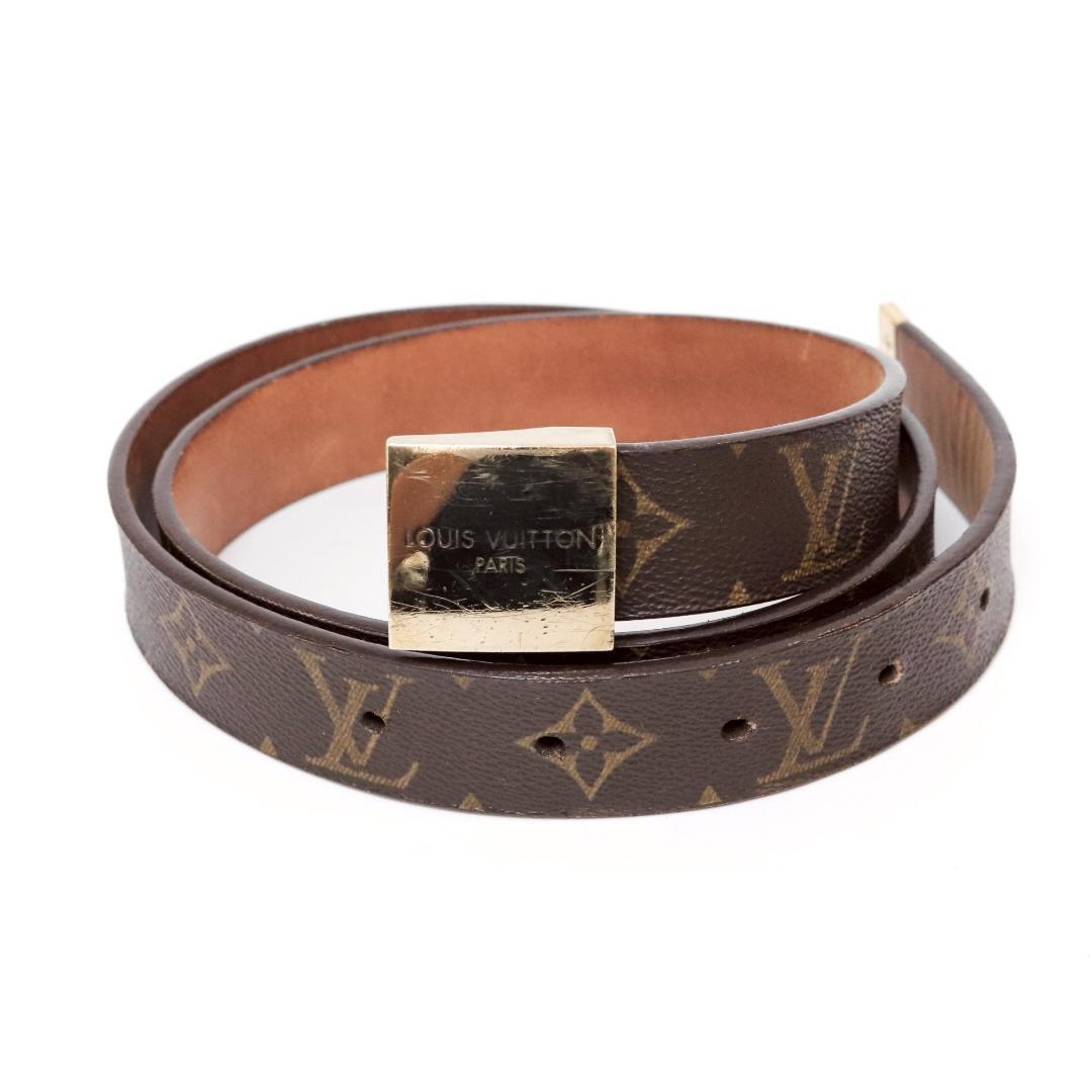 ルイヴィトン モノグラム サンチュールキャレ 95cm±3 箱付 仏製 1057