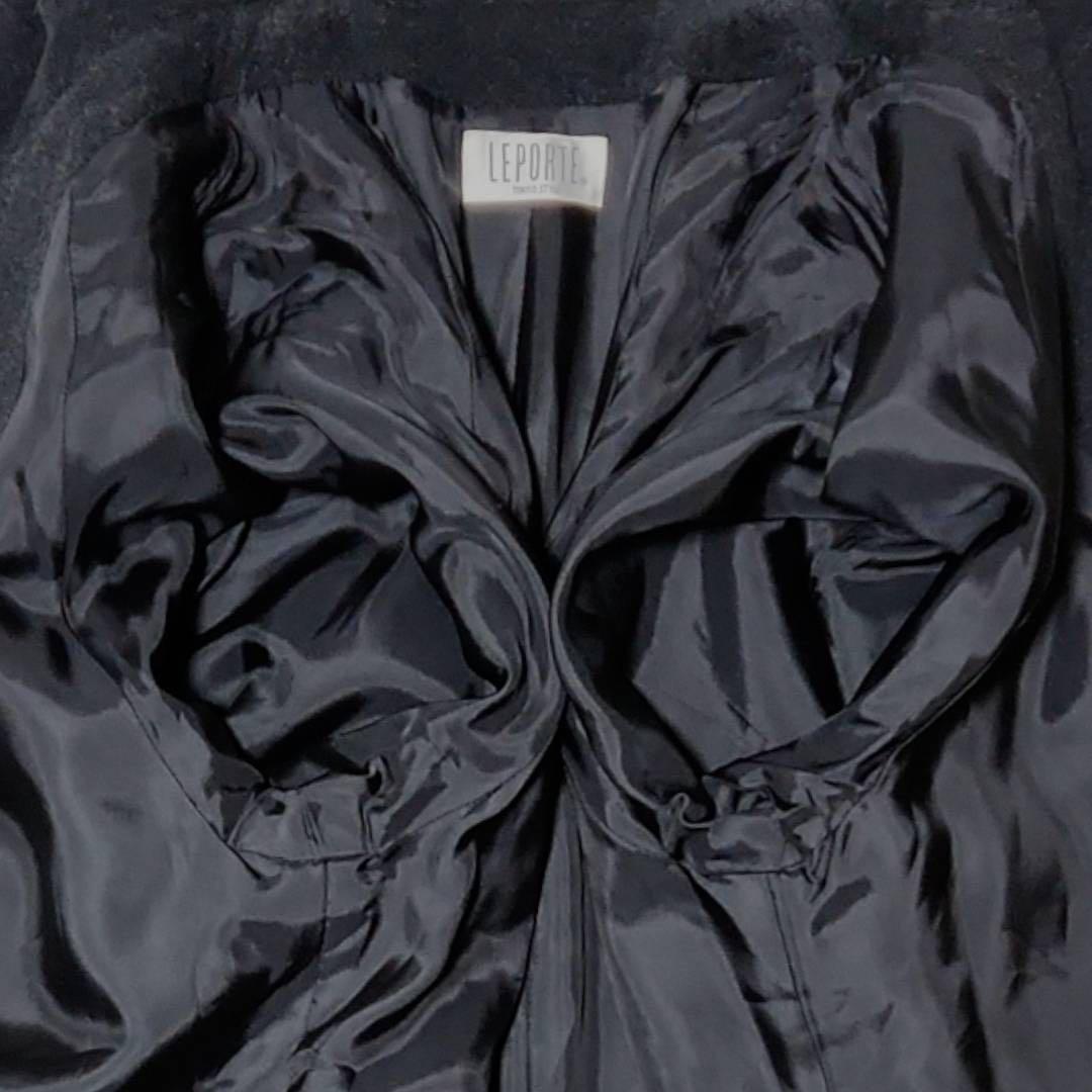 【美品級】東京スタイル アンゴラ マキシ丈 スーパーロングコート L フード付