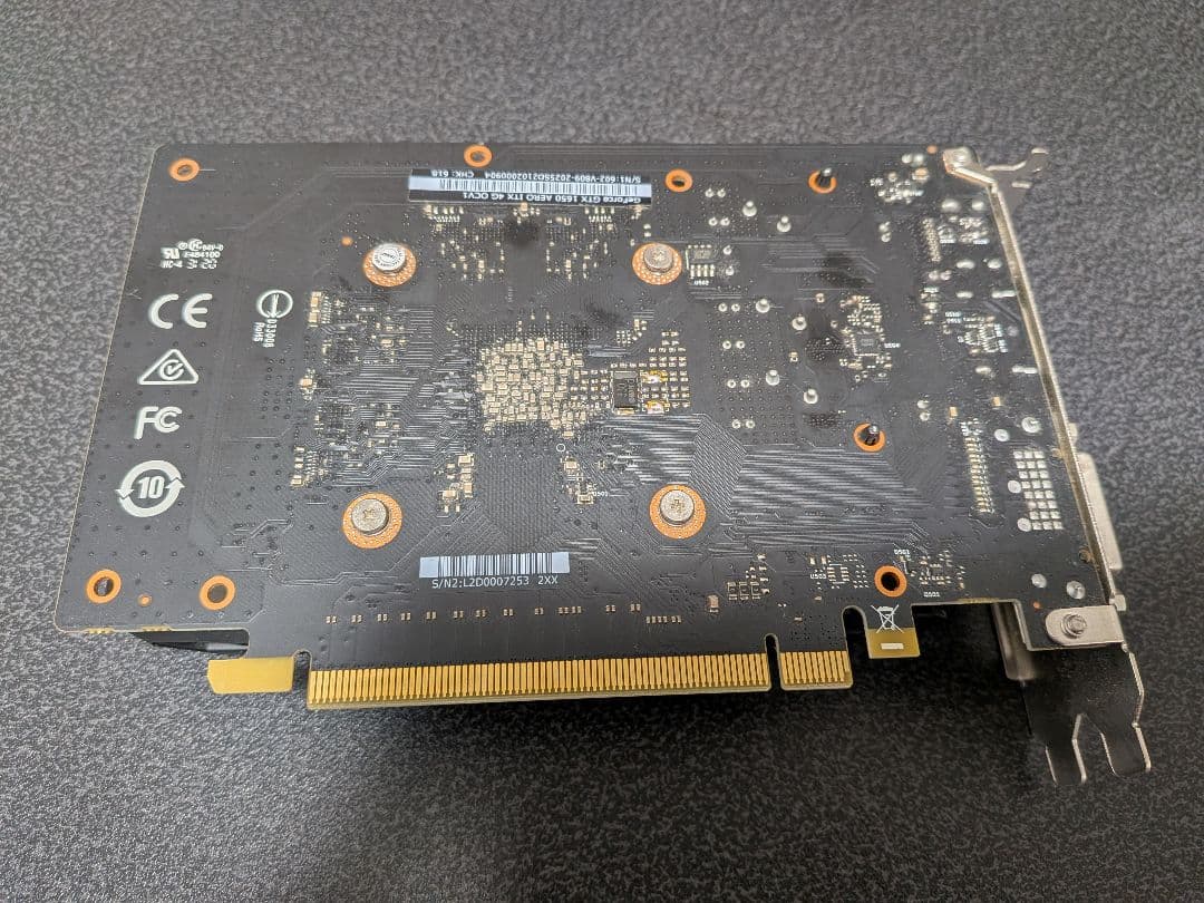 グラフィックボード・グラボ・ビデオカード msi Geforce GTX 1650 AERO ITX 4G OCV1