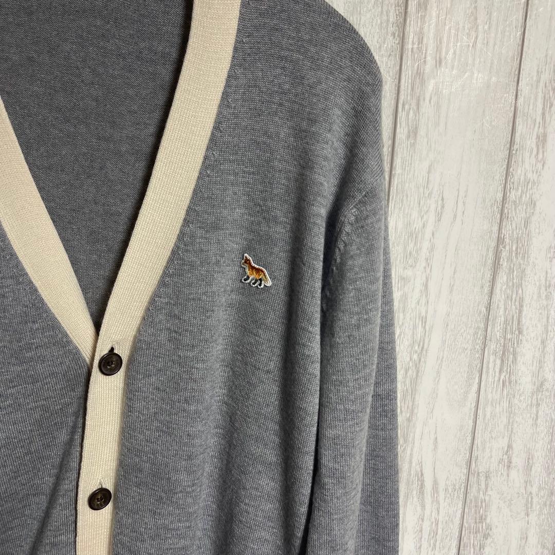 ワニワニメゾンキツネ 23AW メンズ カーディガン グレー L