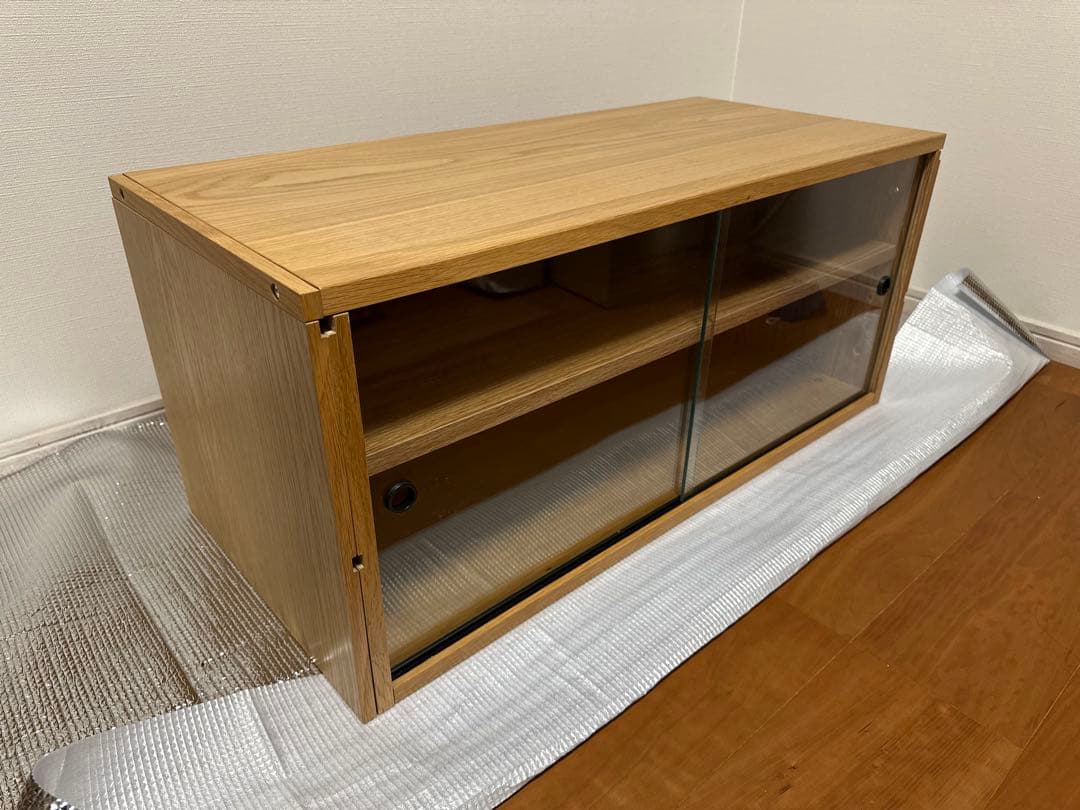 無印良品 ステンレスユニットシェルフ・オーク材カップボードセット