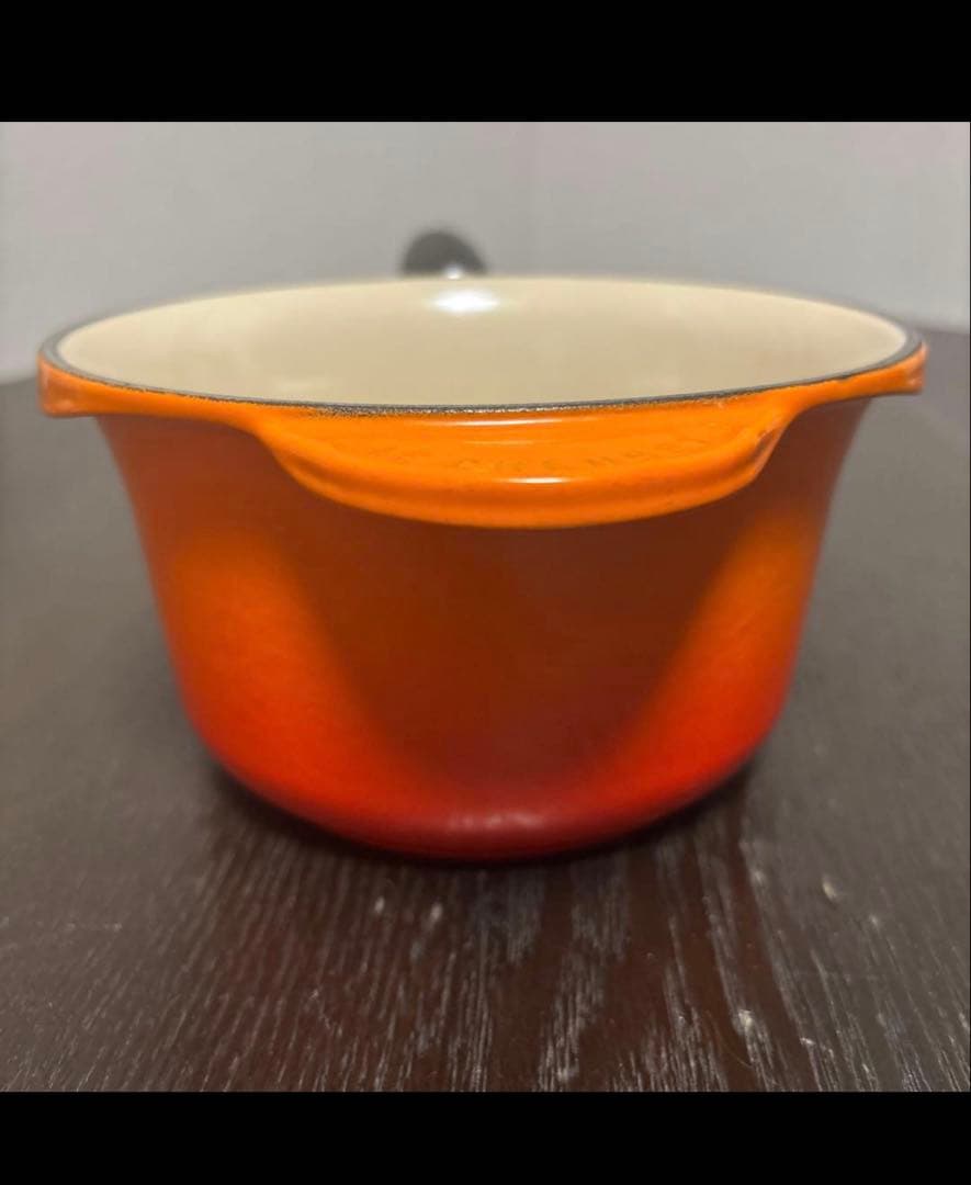 LE CREUSET　ルクルーゼ ソースパン オレンジ　片手鍋　16cm
