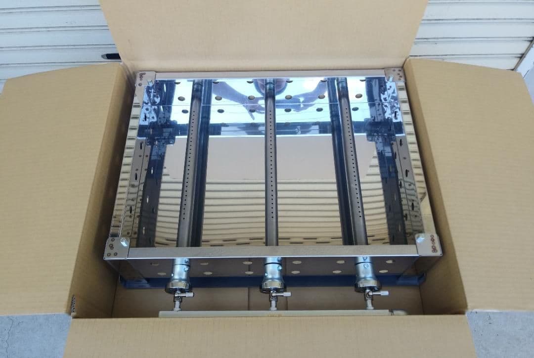 ステンレス製 3バーナー ガスグリドル