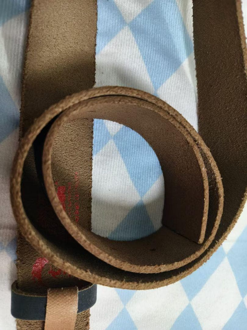 ERL logo-buckle ロゴバックル クラックレザーベルト#