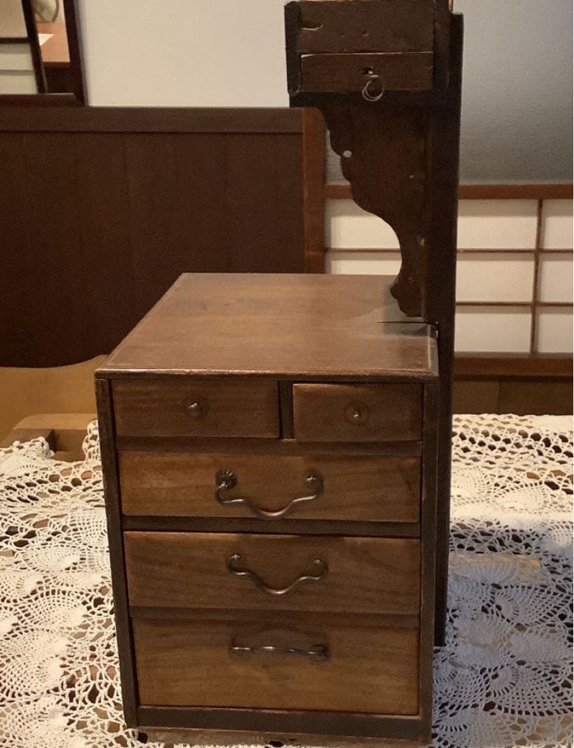 骨董品裁縫入れ