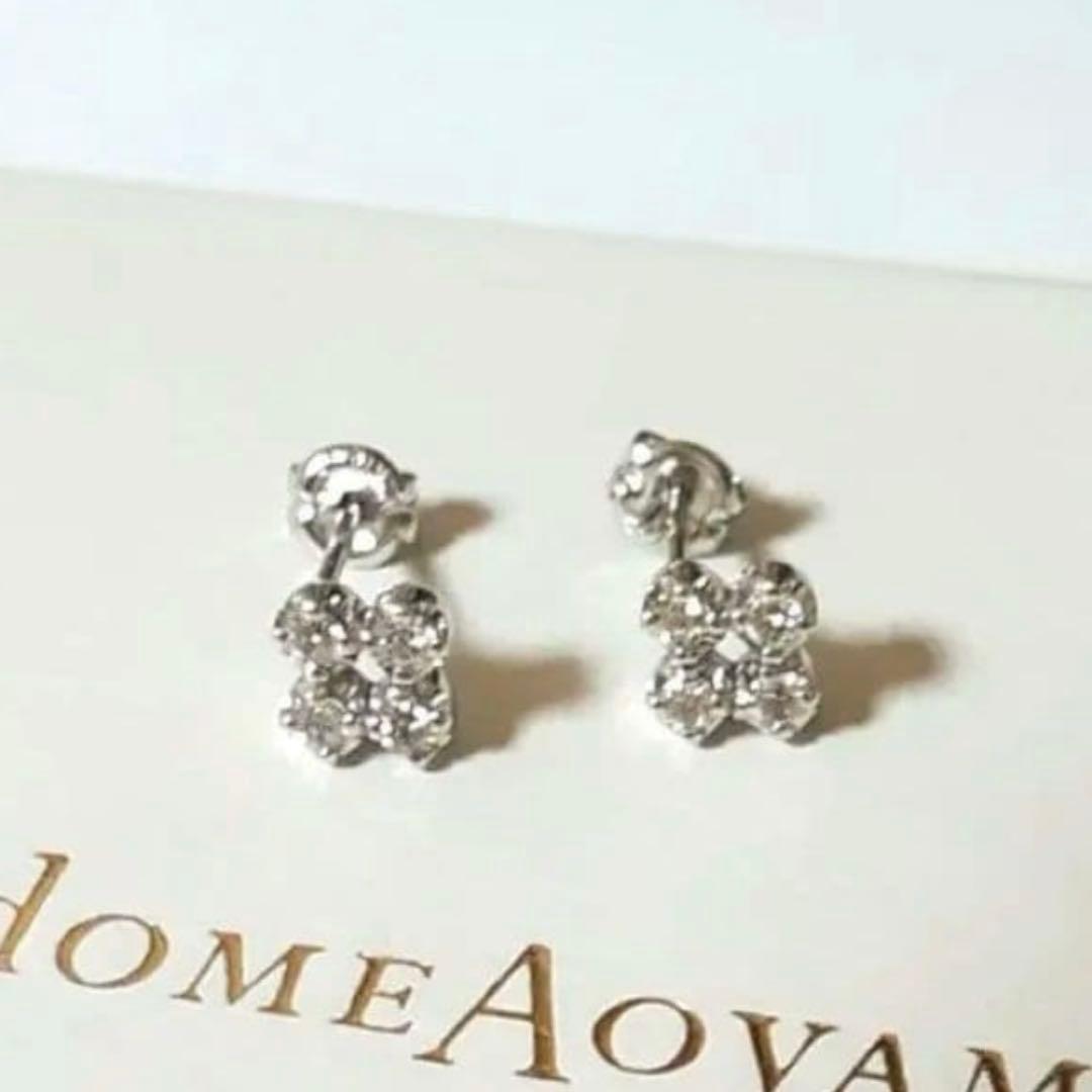 ヴァンドーム青山 K18WG ダイヤ ピアス VendomeAoyama