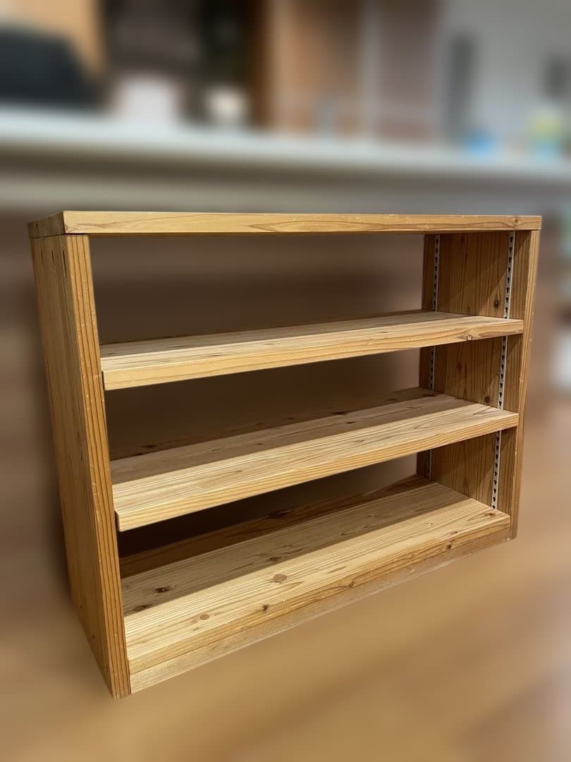 ウッドラック 可動式 木製棚 中古　天然木