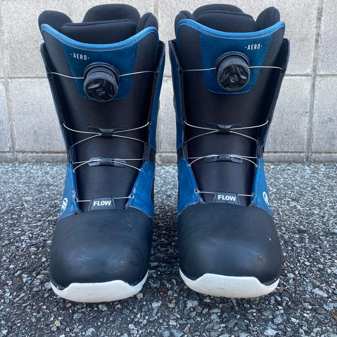 【美品】FLOW AERO COILER スノーボードブーツ　26cm ブルー