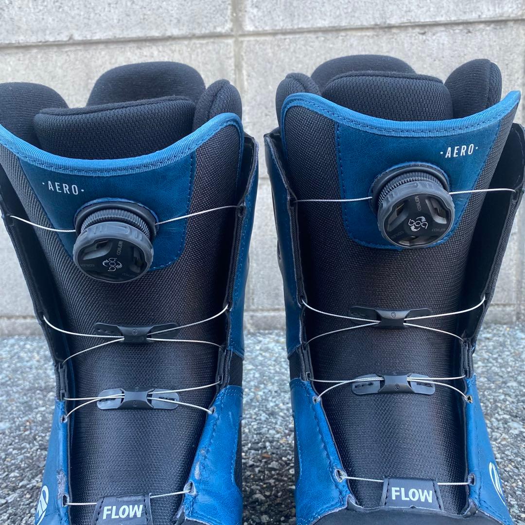 【美品】FLOW AERO COILER スノーボードブーツ　26cm ブルー