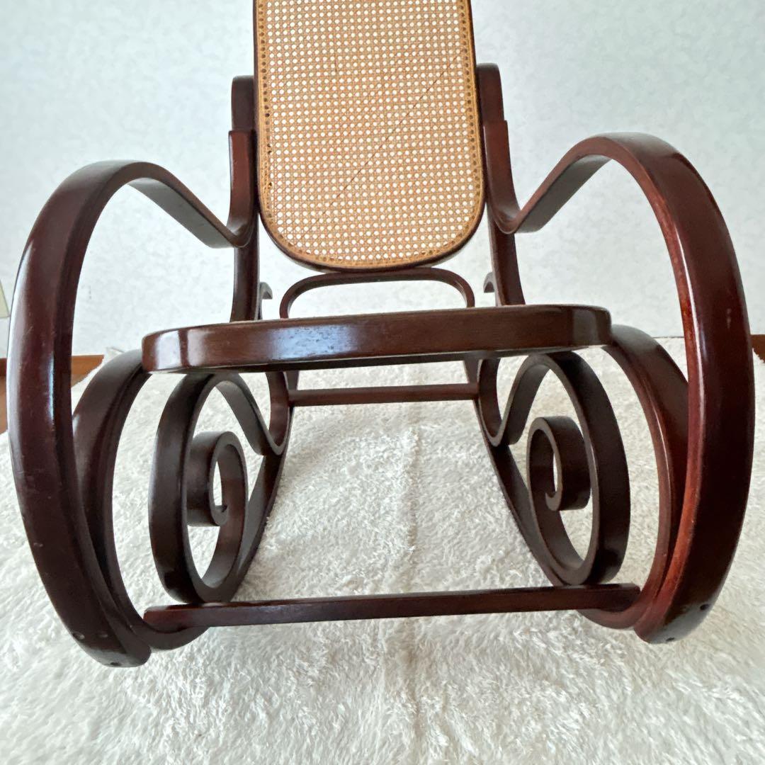 絶品】ベントウッド ロッキングチェア　揺椅子 ヴィンテージ ラタン 藤