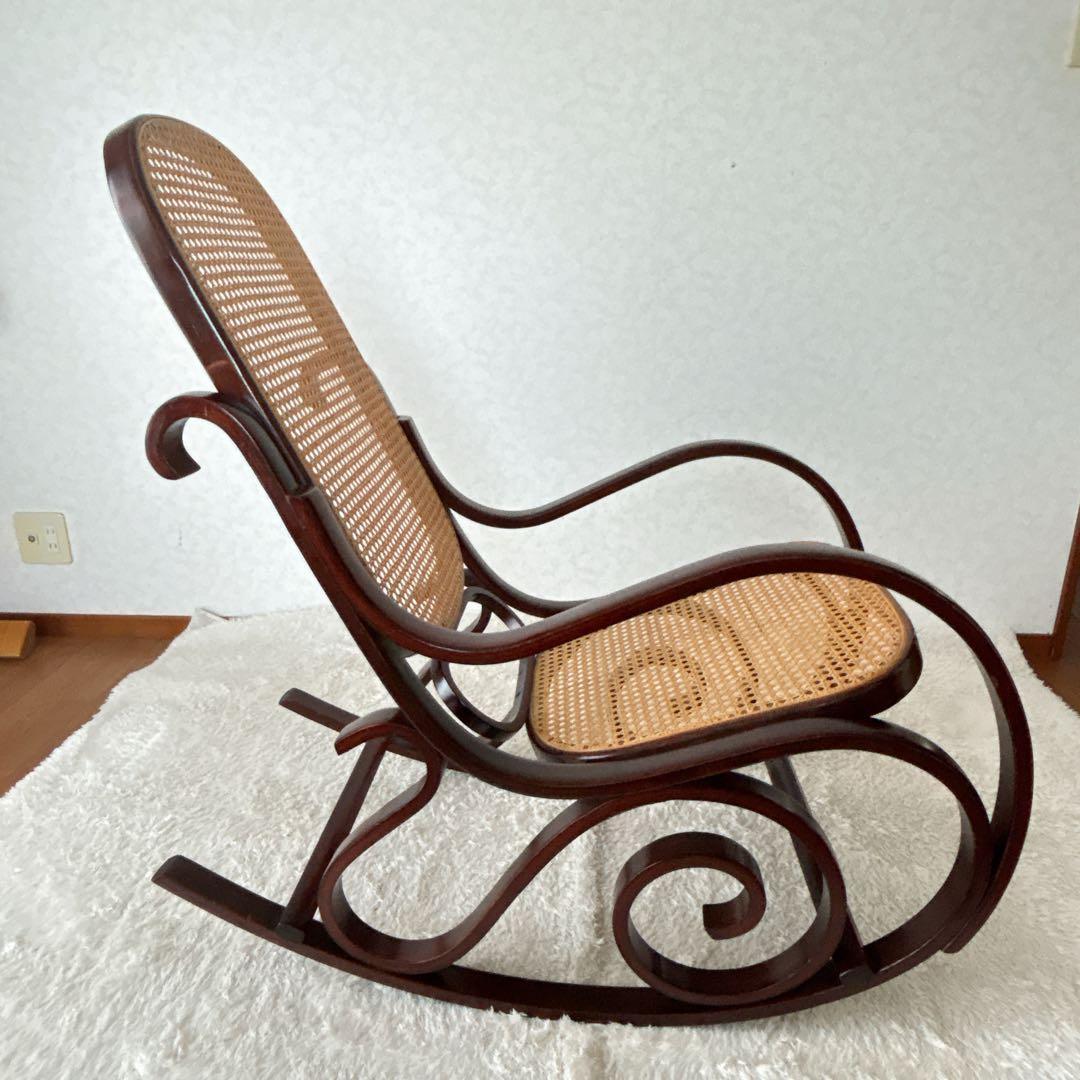 絶品】ベントウッド ロッキングチェア　揺椅子 ヴィンテージ ラタン 藤