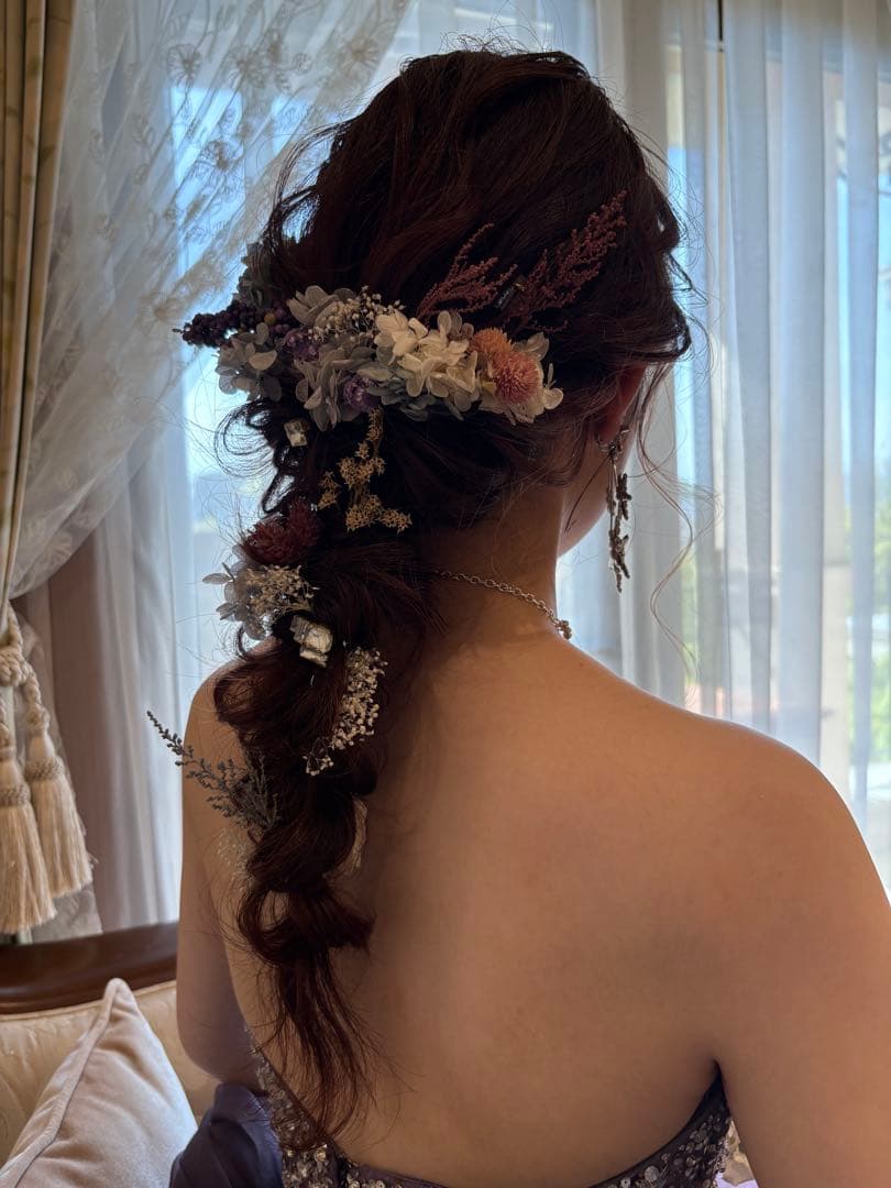 プリザーブドフラワーアレンジメント ヘアアレンジ用