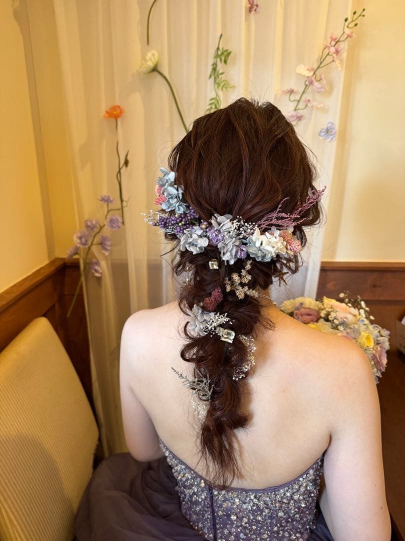 プリザーブドフラワーアレンジメント ヘアアレンジ用