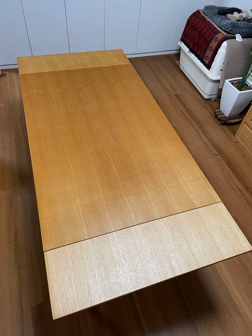 無印良品　木製 伸縮可能 ダイニングテーブル