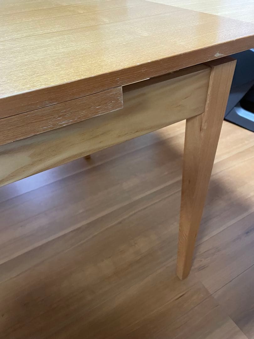 無印良品　木製 伸縮可能 ダイニングテーブル