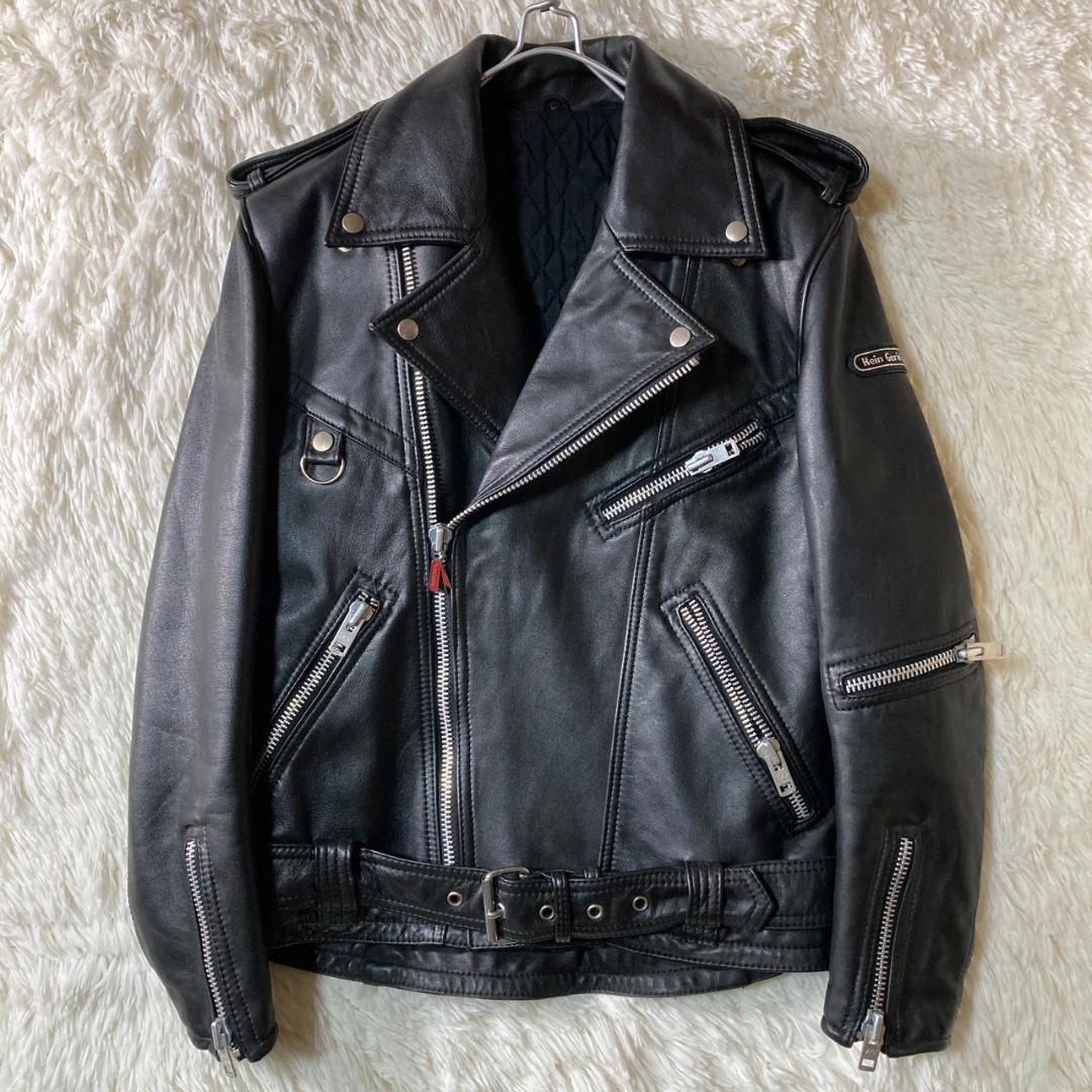 美品 90s Hein Gericke Dカン レザー ダブルライダース L