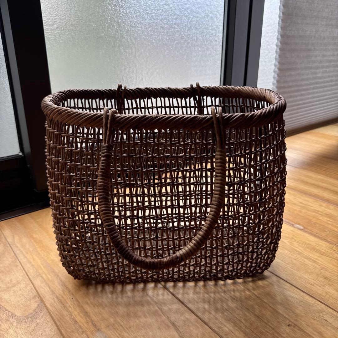 あけび　籠　バッグ　民藝
