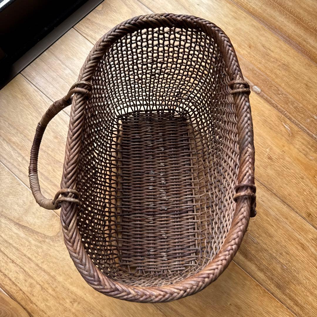 あけび　籠　バッグ　民藝