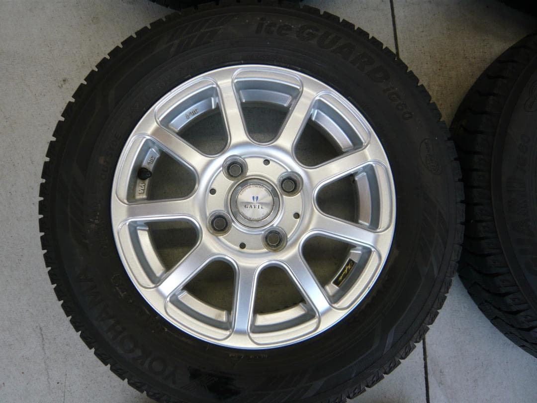 送料込☆中古ヨコハマアイスガードIG60☆145/80R13☆スタッドレスセット