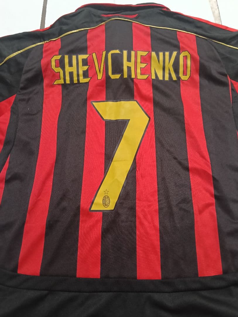 AC Milan アディダス ユニ シェフチェンコ#7 背番号ゴールドバージョン