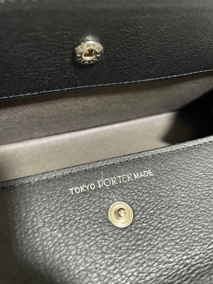 美品　PORTER ポーター ワンダー 長財布 レザー 黒 カモフラ