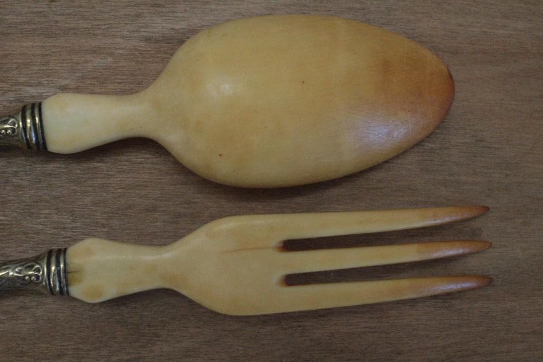 サラダサーバー/シルバースプーン&フォーク2本セット