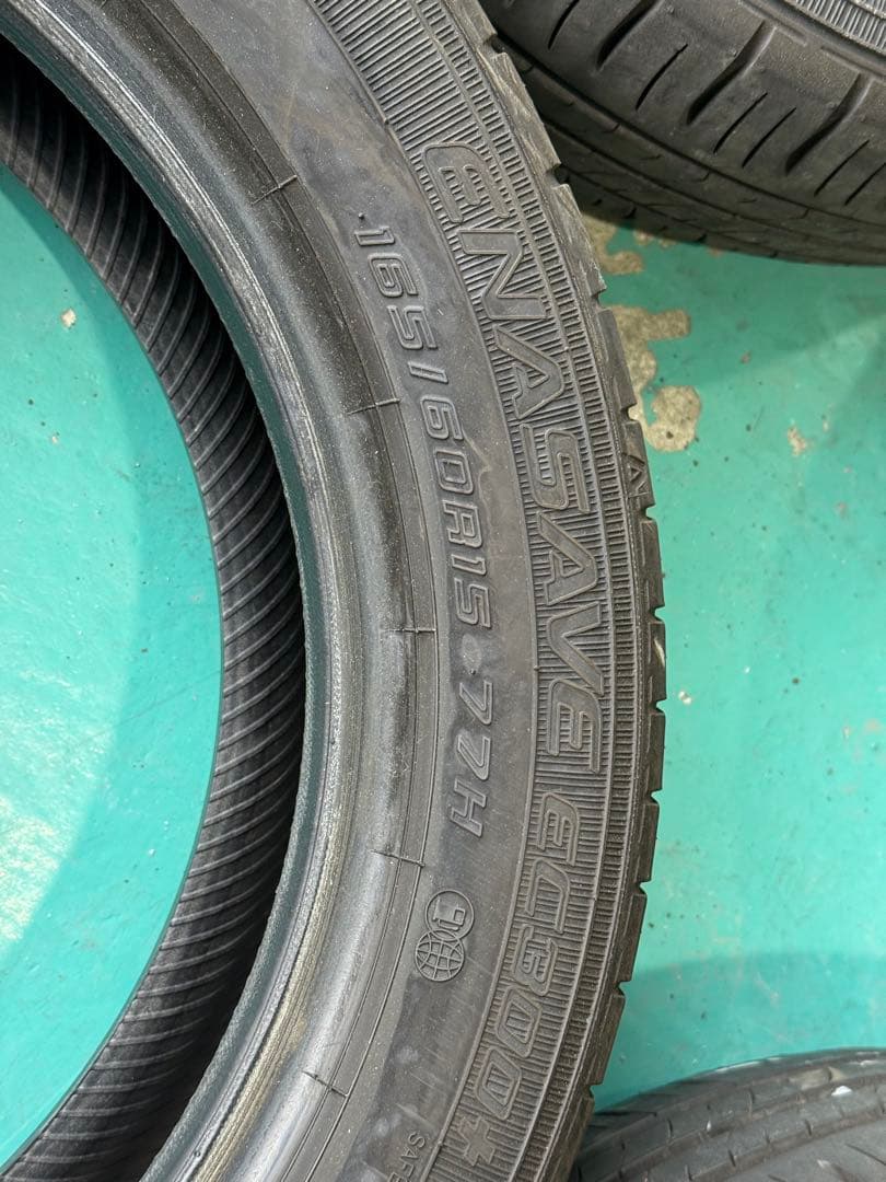 ㉝165/60R15 ダンロップ サマータイヤ